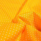 Tissu Coton imprimé Mini pois 2 mm sur fond Jaune - Par 10 cm