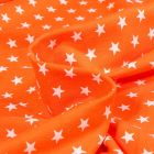 Tissu Jersey Coton Star's sur fond Orange