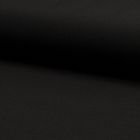 Tissu Jersey crêpe uni Noir - Par 10 cm