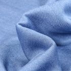 Tissu Chambray Viscose uni Bleu