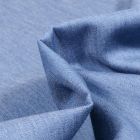 Tissu Chambray de coton uni Bleu indigo