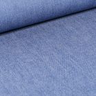 Tissu Chambray de coton uni Bleu jean