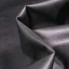 Tissu Simili cuir souple d'habillement uni Inès Noir