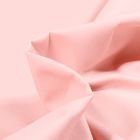 Tissu Popeline Coton uni Bio Rose pastel