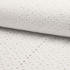 Tissu Broderie anglaise Deluxe n°350 sur fond Blanc - Par 10 cm