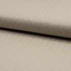 Tissu Polyviscose extensible rayures lurex Beige sable - Par 10 cm
