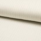 Tissu Crépon Viscose rayures lurex Ecru - Par 10 cm