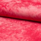 Tissu Viscose texturé Tye and dye sur fond Rouge - Par 10 cm