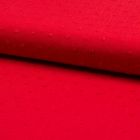 Tissu Plumetis Crépon de viscose Rouge - Par 10 cm