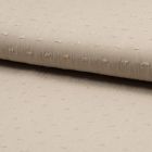 Tissu Plumetis Crépon de viscose Beige sable - Par 10 cm