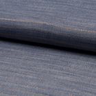 Tissu Viscose  Rayures lurex cuivrées sur fond Bleu jean - Par 10 cm