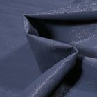 Tissu Simili cuir d'habillement Petits points brillants sur fond Bleu nuit