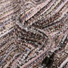 Tissu Maille lurex texturé Rayures sur fond Multicolore