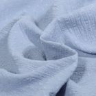 Tissu Voile de Coton Plumetis uni Bleu ciel