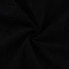 Tissu Coton brodé Cachemire sur fond Noir