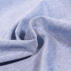 Tissu Chambray léger Néo sur fond Bleu gris