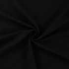 Tissu Polyester aspect Lin uni Noir