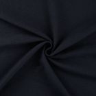 Tissu Polyester aspect Lin uni Bleu marine
