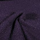 Tissu Lainage bouclettes Violet - Par 10 cm