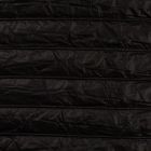 Tissu Doudoune réversible Rayures horizontales Noir