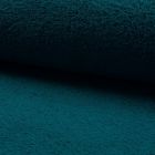 Tissu Eponge légère 320 g/m² Bleu pétrole - Par 10 cm