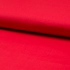 Tissu Popeline de coton unie stretch Rouge