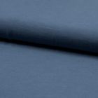 Tissu Viscose lin Santorini Bleu denim - Par 10 cm