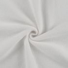 Tissu Jersey Velours éponge envers polaire uni Blanc