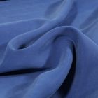 Tissu Viscose aspect soie uni Bleu