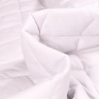 Tissu Piqué de coton Baby Matelassé réversible Gris - Par 10 cm