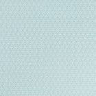 Tissu Coton Enduit Formes liées blanches sur fond Vert menthe - Par 10 cm