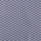 Tissu Coton Enduit Sushis Indigo - Par 10 cm