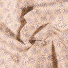 Tissu Coton imprimé Arty Riad sur fond Gris clair - Par 10 cm