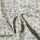 Tissu Coton imprimé Arty Riad sur fond Vert menthe clair - Par 10 cm