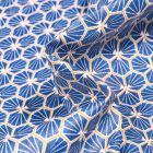 Tissu Coton enduit Riad sur fond Bleu roi
