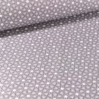 Tissu Coton imprimé Arty Etoiles et pois sur fond Gris - Par 10 cm