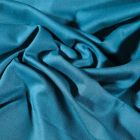Tissu Coton uni Grande largeur 280cm Santorin Bleu pétrole - Par 10 cm