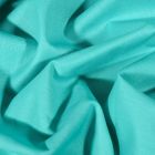 Tissu Coton uni Grande largeur 280cm Santorin Bleu lagon - Par 10 cm