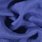 Tissu Lin lavé d'ameublement Bleu indigo - Par 10 cm