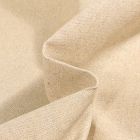 Tissu Toile de coton Enduit Lurex uni Cubex Beige - Par 10 cm
