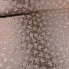 Tissu Toile jacquard reversible lurex Ginkgo sur fond Taupe - Par 10 cm
