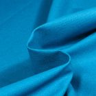 Tissu Toile Coton Lin enduit uni Bleu turquoise