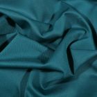 Tissu Coton Sergé uni Bleu pétrole - Par 10 cm
