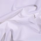 Tissu Coton Sergé uni Blanc - Par 10 cm