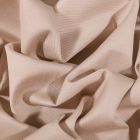 Tissu Coton Sergé uni Beige - Par 10 cm