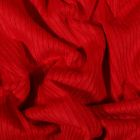 Tissu Velours côtelé uni Rouge - Par 10 cm
