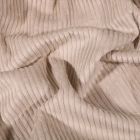 Tissu Velours côtelé uni Beige - Par 10 cm