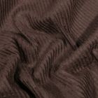 Tissu Velours côtelé uni Marron - Par 10 cm