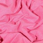 Tissu Sweat léger uni chiné Rose bonbon - Par 10 cm