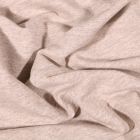 Tissu Sweat léger uni chiné Beige sable - Par 10 cm